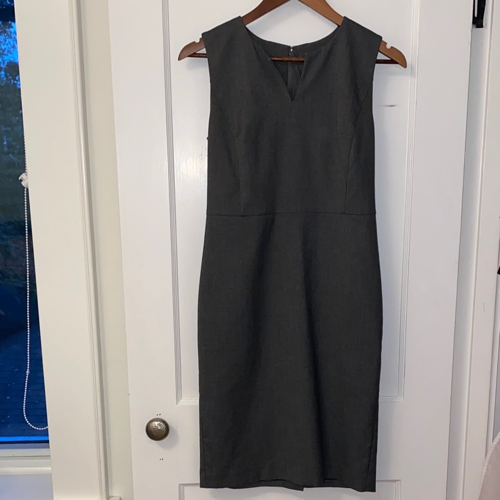 Ann Taylor Charcoal Midi Dress